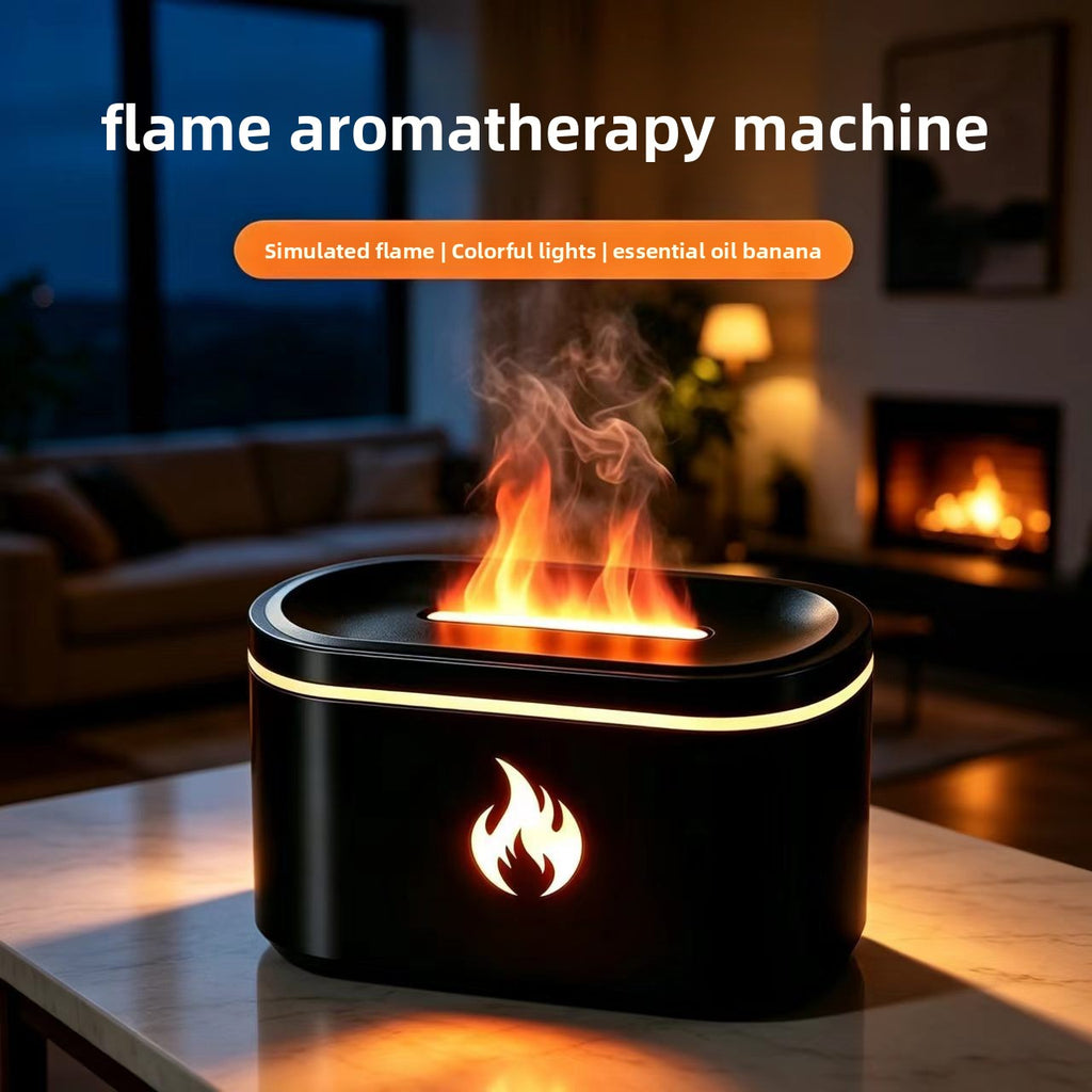 Creative Colorful Flame Aromatherapy Humidifier