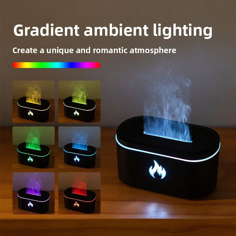 Creative Colorful Flame Aromatherapy Humidifier