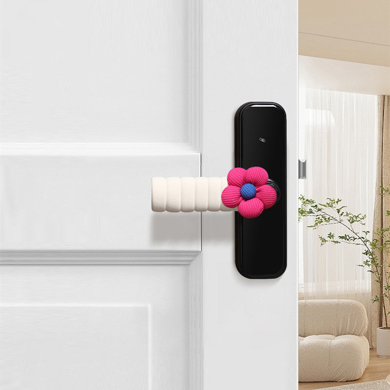Ins Flower Door Gloves Anti-collision Soft Warm Protective Cover