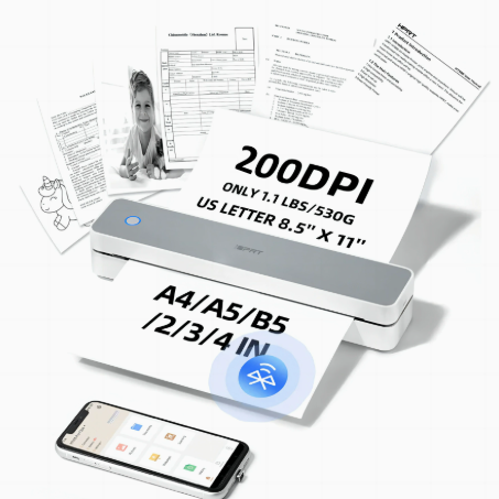PocketPrint™ Mini Bluetooth Thermal Printer – Print Anything, Anywhere
