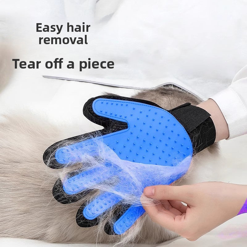 Pet Hair Removal Grooming Bath Gloves