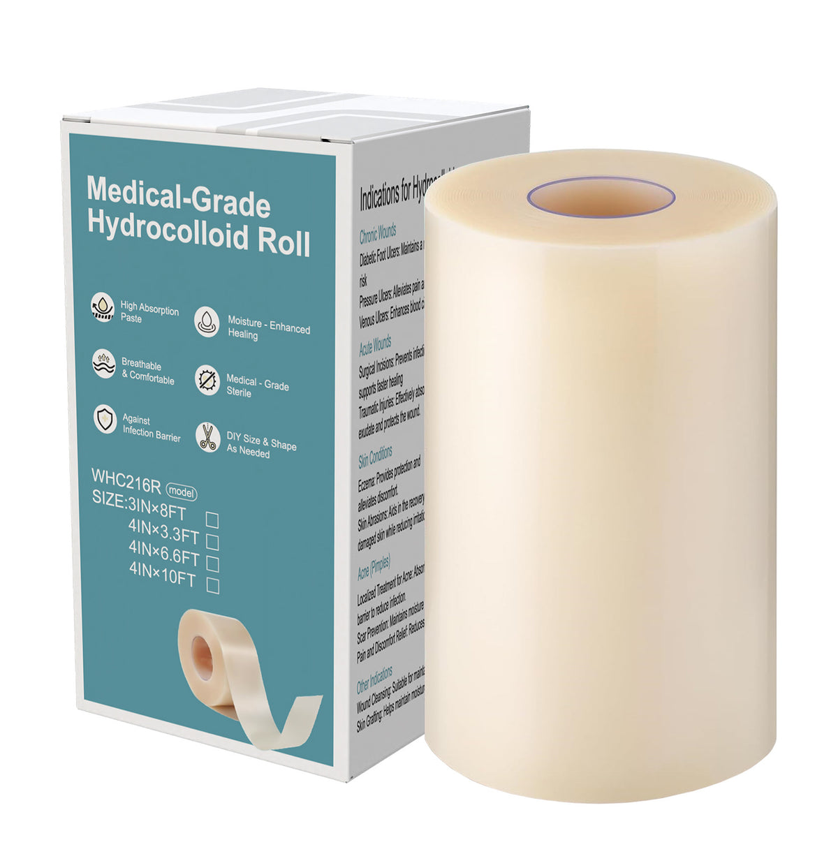 Flexible Hydrocolloid Dressing Roll
