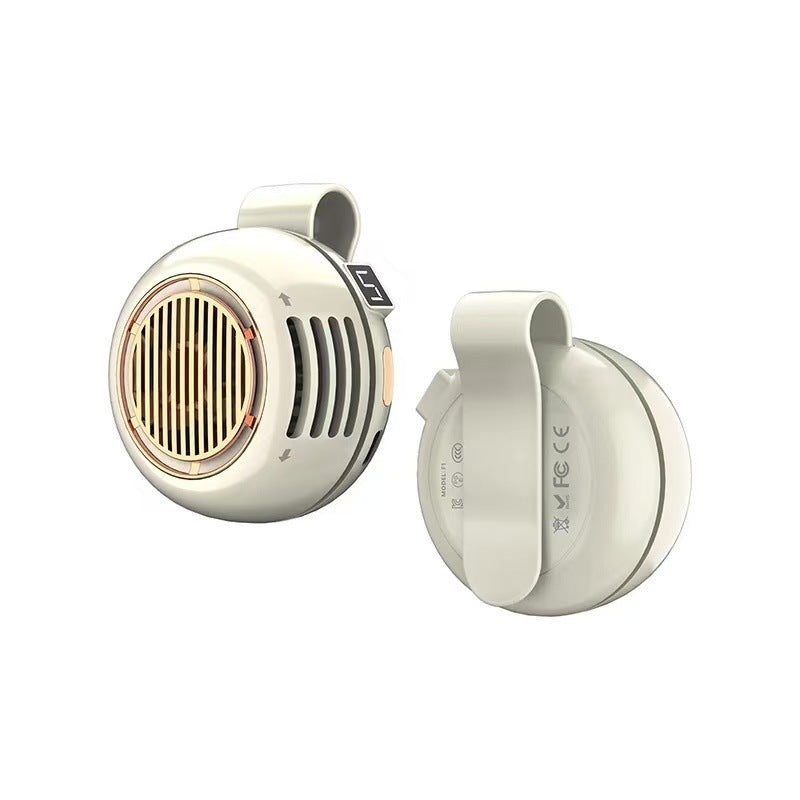 Portable USB Clip On Neck Fan with Strong Airflow Ultra Quiet 12 Hour Battery Life for Travel Office