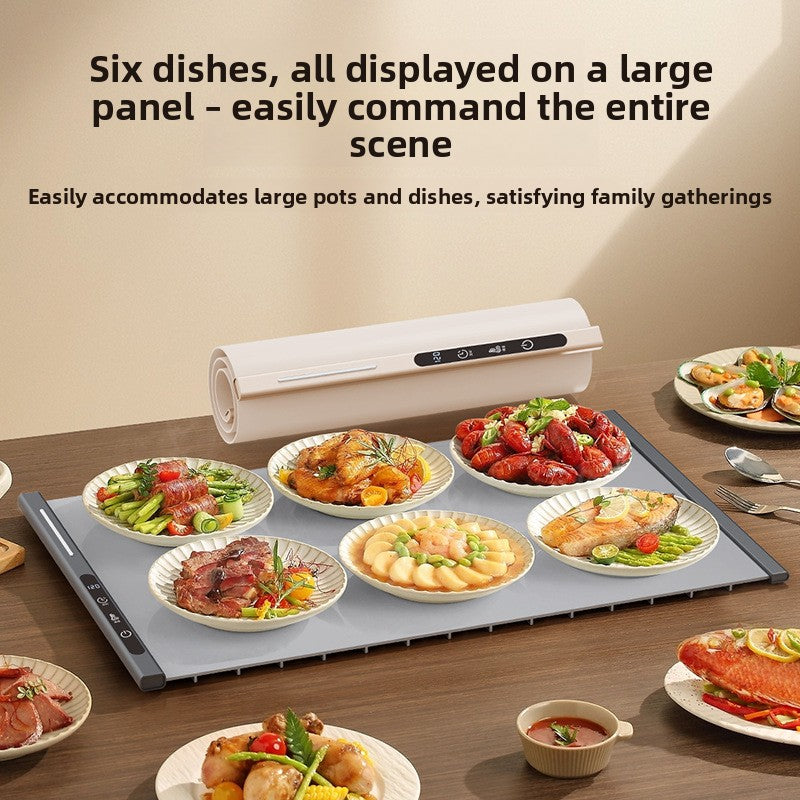 Foldable Warm-Dish Mat, Food Heating Mat, Multi-Functional Table Insulating Mat