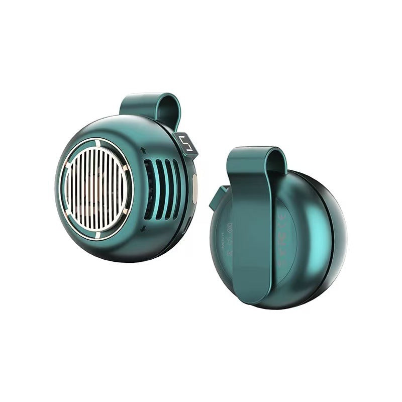 Portable USB Clip On Neck Fan with Strong Airflow Ultra Quiet 12 Hour Battery Life for Travel Office