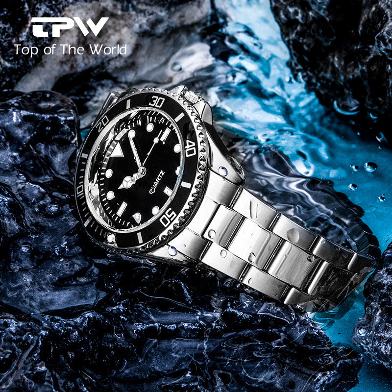 Men's Quartz Watch with Luminous Dial