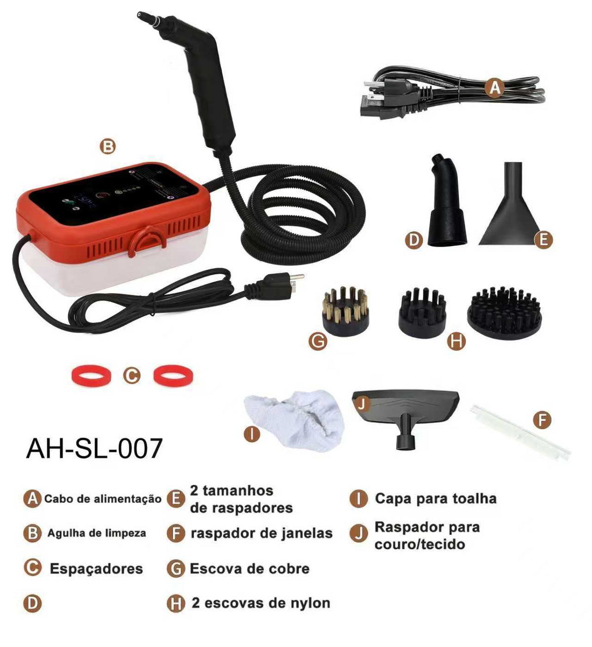 Household Steam Cleaner High Temperature Dual Control Fast Heating