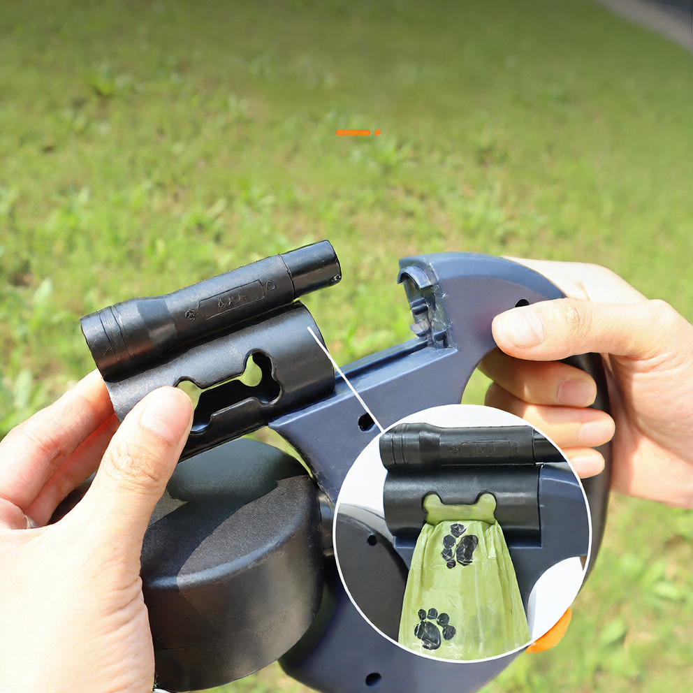 Automatic adjustable multi-functional pet leash